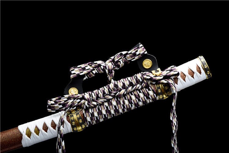 Handmade Japanese Tachi Odachi Golden Cherry 9260 Spring Steel Two-color alloy cherry blossom