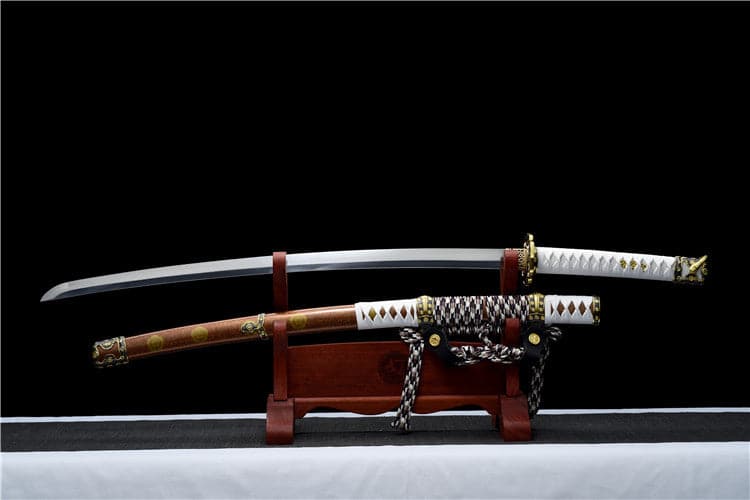 Handmade Japanese Tachi Odachi Golden Cherry 9260 Spring Steel Two-color alloy cherry blossom