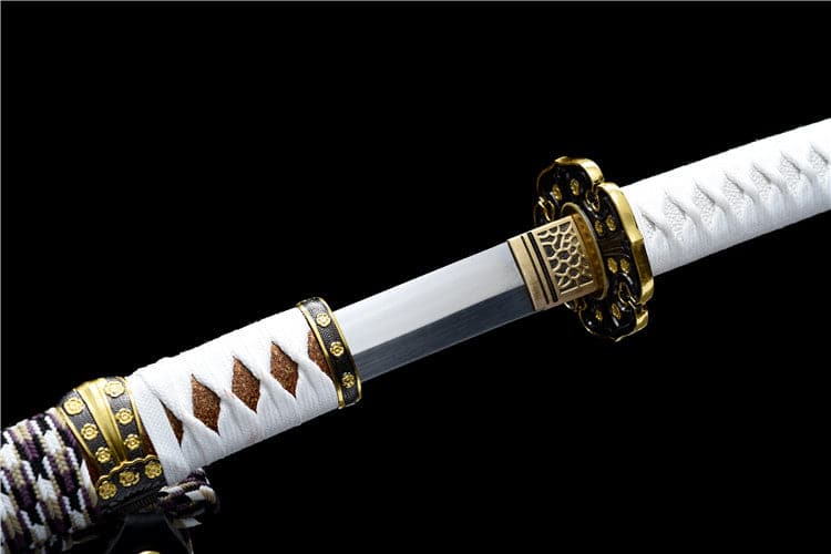 Handmade Japanese Tachi Odachi Golden Cherry 9260 Spring Steel Two-color alloy cherry blossom