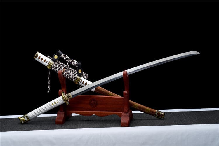 Handmade Japanese Tachi Odachi Golden Cherry 9260 Spring Steel Two-color alloy cherry blossom