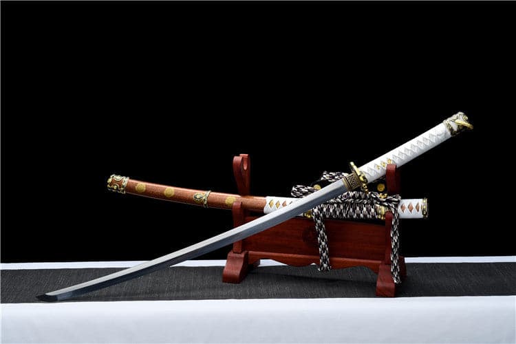 Handmade Japanese Tachi Odachi Golden Cherry 9260 Spring Steel Two-color alloy cherry blossom