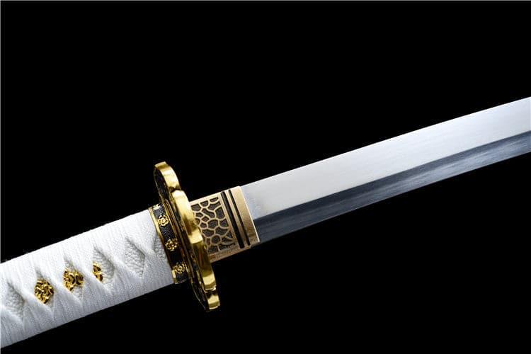 Handmade Japanese Tachi Odachi Golden Cherry 9260 Spring Steel Two-color alloy cherry blossom