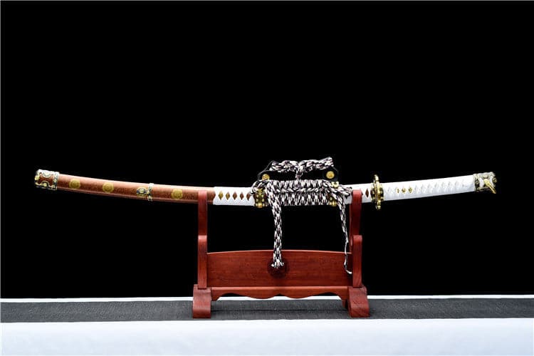 Handmade Japanese Tachi Odachi Golden Cherry 9260 Spring Steel Two-color alloy cherry blossom