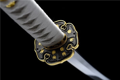 Handmade Japanese Tachi Odachi Golden Cherry 9260 Spring Steel Two-color alloy cherry blossom