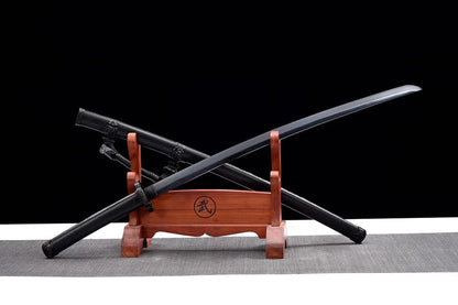 Handmade Japanese Tachi Odachi High Manganese Steel Blade blackening process