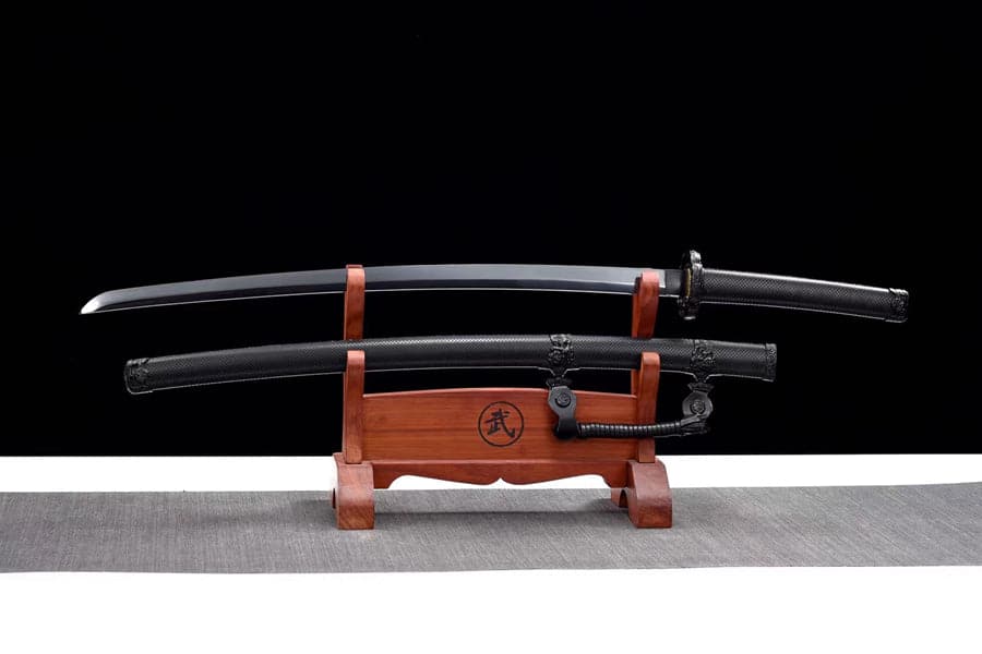 Handmade Japanese Tachi Odachi High Manganese Steel Blade blackening process