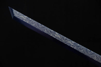 Handmade Kirin High Manganese Steel Chinese Sword With White Scabbard