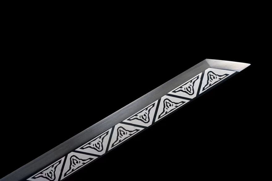 Handmade Manganese Steel All in one Black Gold Ancient Knife