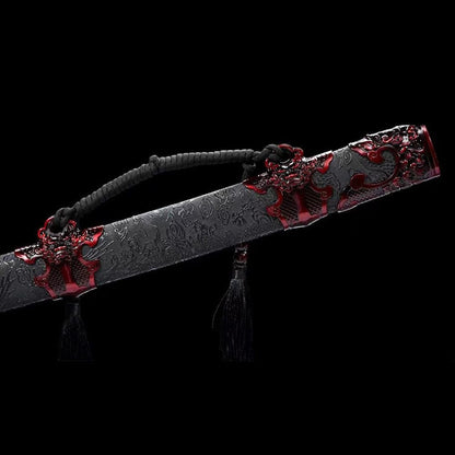 Handmade Red Blood Chinese Sword