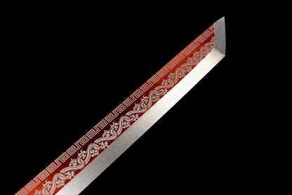 Handmade Red Flame Chinese Sword