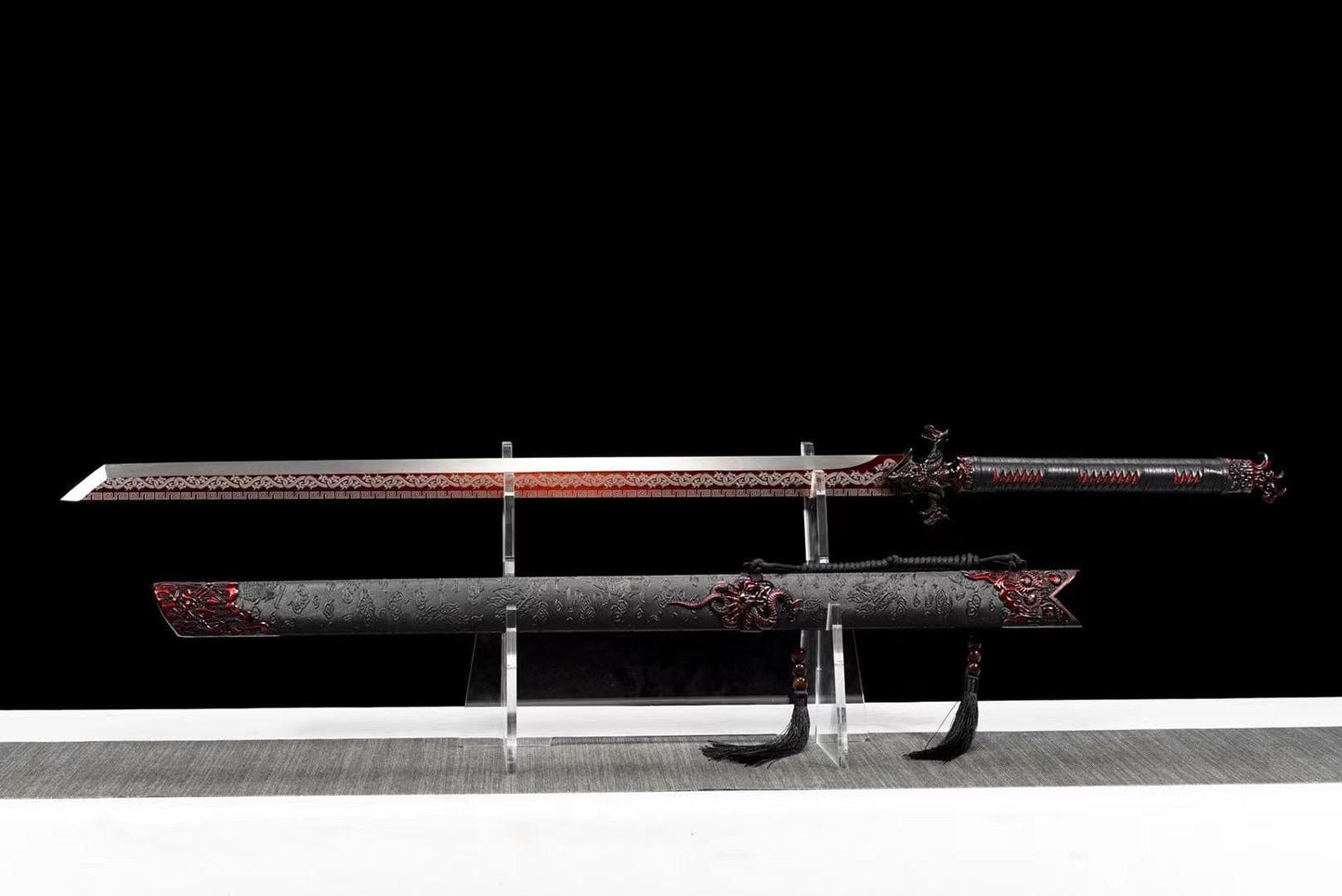 Handmade Red Flame Chinese Sword