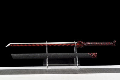 Handmade Red Wolf Chinese Sword With Red Blade