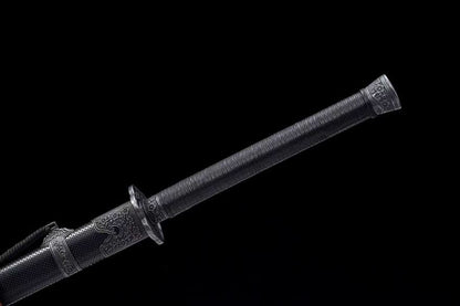 Handmade Return of the King High Manganese Steel Chinese Sword With Black Scabbard