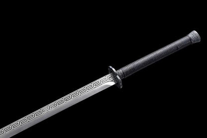 Handmade Return of the King High Manganese Steel Chinese Sword With Black Scabbard