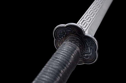 Handmade Return of the King High Manganese Steel Chinese Sword With Black Scabbard