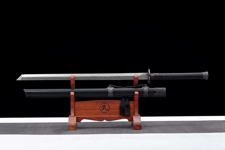 Handmade Return of the King High Manganese Steel Chinese Sword With Black Scabbard