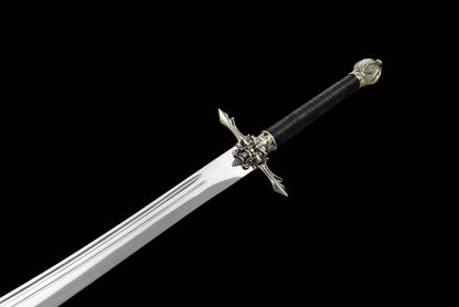 Handmade Seven Obsidian War Sword Spring Steel