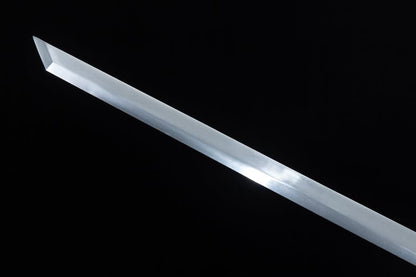 Handmade Silver Scourge High Manganese Steel Chinese Sword With White scabbard