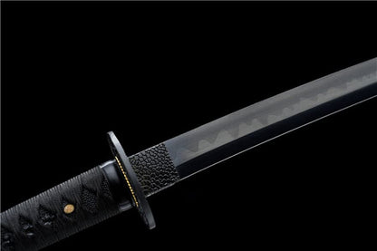 High-performance Japanese Tachi Odachi Sparrow High Manganese Steel Black Blade