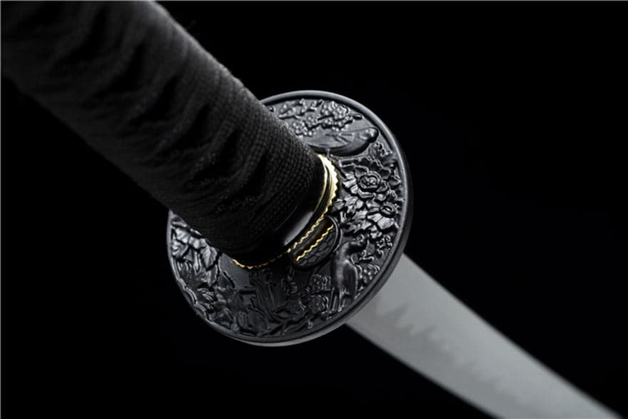 High-performance Japanese Tachi Odachi Sparrow High Manganese Steel Black Blade