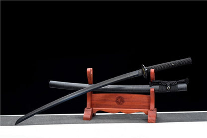 High-performance Japanese Tachi Odachi Sparrow High Manganese Steel Black Blade