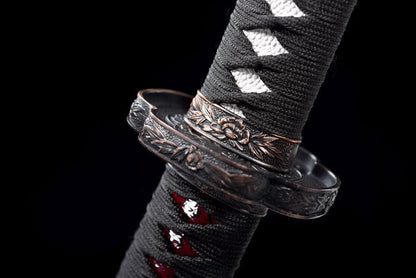 High-performance Japanese Tachi Odachi Wild Lion T10 Red scabbard