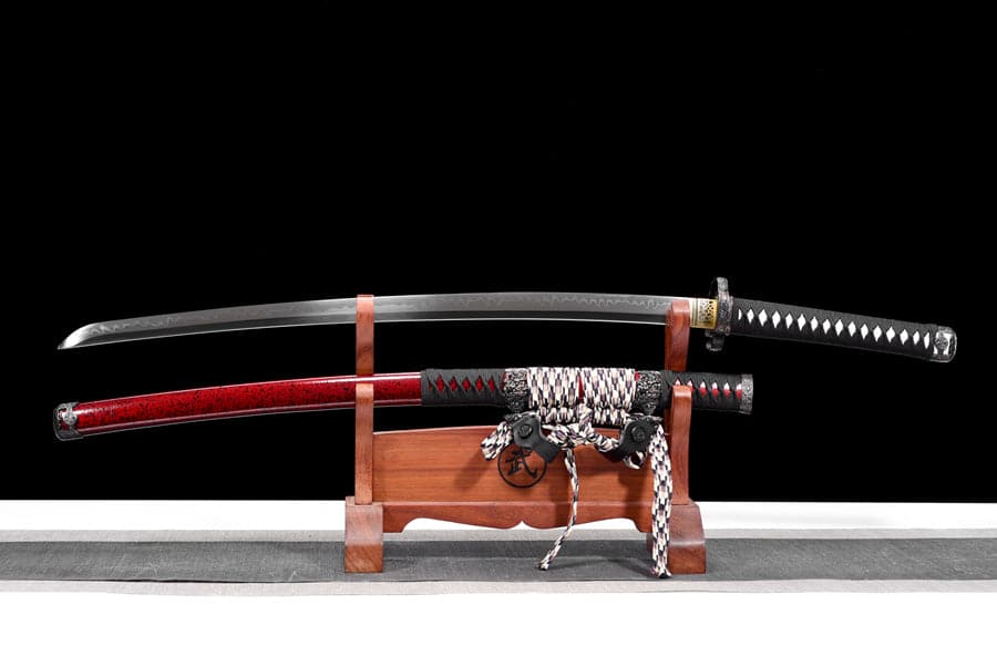 High-performance Japanese Tachi Odachi Wild Lion T10 Red scabbard